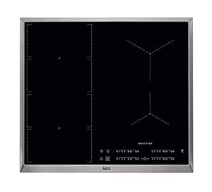 AEG IKE64471XB Autarkes Kochfeld / Herdplatte mit Touchscreen, Topferkennung & Hob²Hood-Funktion / Induktionskochplatte / 4 Kochzonen / Edelstahlrahmen / 60 cm