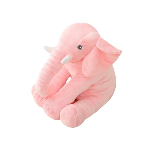AURWEL XXL Elefant Kuscheltier 60cm, Weiches Elefant Spielzeug & Plüschtier, Großes Stofftier für Kinderzimmer-Deko, Einfach zu Reinigen Familie, Freunde und Tierliebhaber(Rosa)