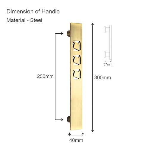 Image of COMPASS 12 inch Stainless Steel 304 Grade Main Door Handle | Door Handles for Main Door | Pull Handles for All The Doors of House | Office | Hotels, Antique Finish| 103