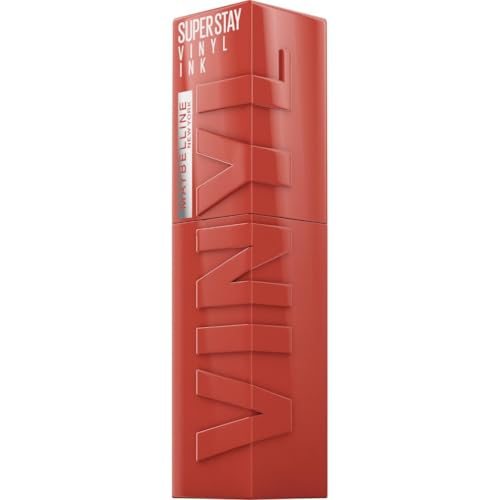 Maybelline New York Superstay Vinyl Ink, Pintalabios Efecto Vinilo, Vinilo Fijo, Larga Duración, Tono 125 Keen