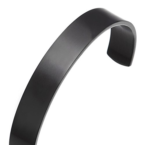 COOLSTEELANDBEYOND Stainless Steel Adjustable Cuff Bangle Bracelet for Men Women Minimalist2