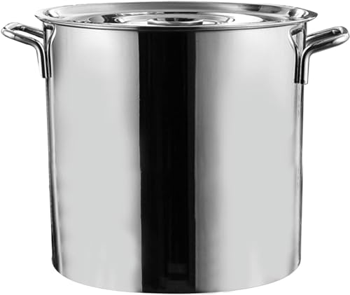 Olla de acero inoxidable multiusos con tapa 20 litros para arroz