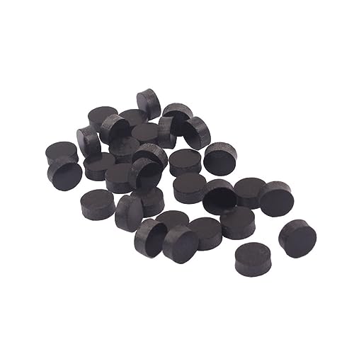 BESPORTBLE 300pcs Black Plastic Fingerboard Dots Inlay Material for Ukulele Mandolin Banjo Guitar Durable Professionally Crafted Shape for Fingerboard Marking