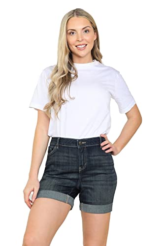 Ex High Street Brand Summer Denim Shorts for Women, High Waist Shorts Women Jeans Short Holiday Essentials Womens Clothes UK 6-22 Ladies Denim Shorts Indigo - Image 6