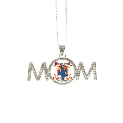 Collier pendentif cactus en pot : bijou tendance pour cadeau femme et maman