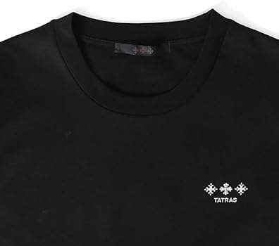 TATRAS タトラス Tシャツ NUNKI ヌンキ 刺繍ロゴ黒03 Amazon | [タトラス] NUNKI ヌンキ ロゴ刺繍 Tシャツ 半袖Tシャツ