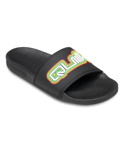 Quiksilver Rivi, Sandalia Hombre, Black Rasta, 44 EU