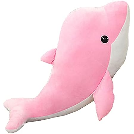 Yakecheng 人気 動物 イルカ ぬいぐるみ 抱き枕 可愛い ふわふわ ひんやり クッション プレゼント 置物 安い cm ピンク ぬいぐるみ おもちゃ