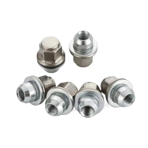 Tornillos de Rueda M12x1.25 Tipo Tuerca en Acabado Cromado para Buje de Coche