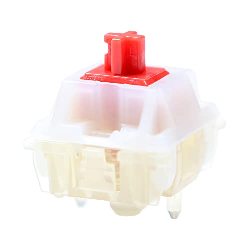 KPREPUBLIC Gateron Cream Soda Switch Linear 63g Milky Top Ink Switch Bottom mx Stem Switches for Mechanical Keyboard 60m Factory Lubed (Gateron CreamSoda S x110)