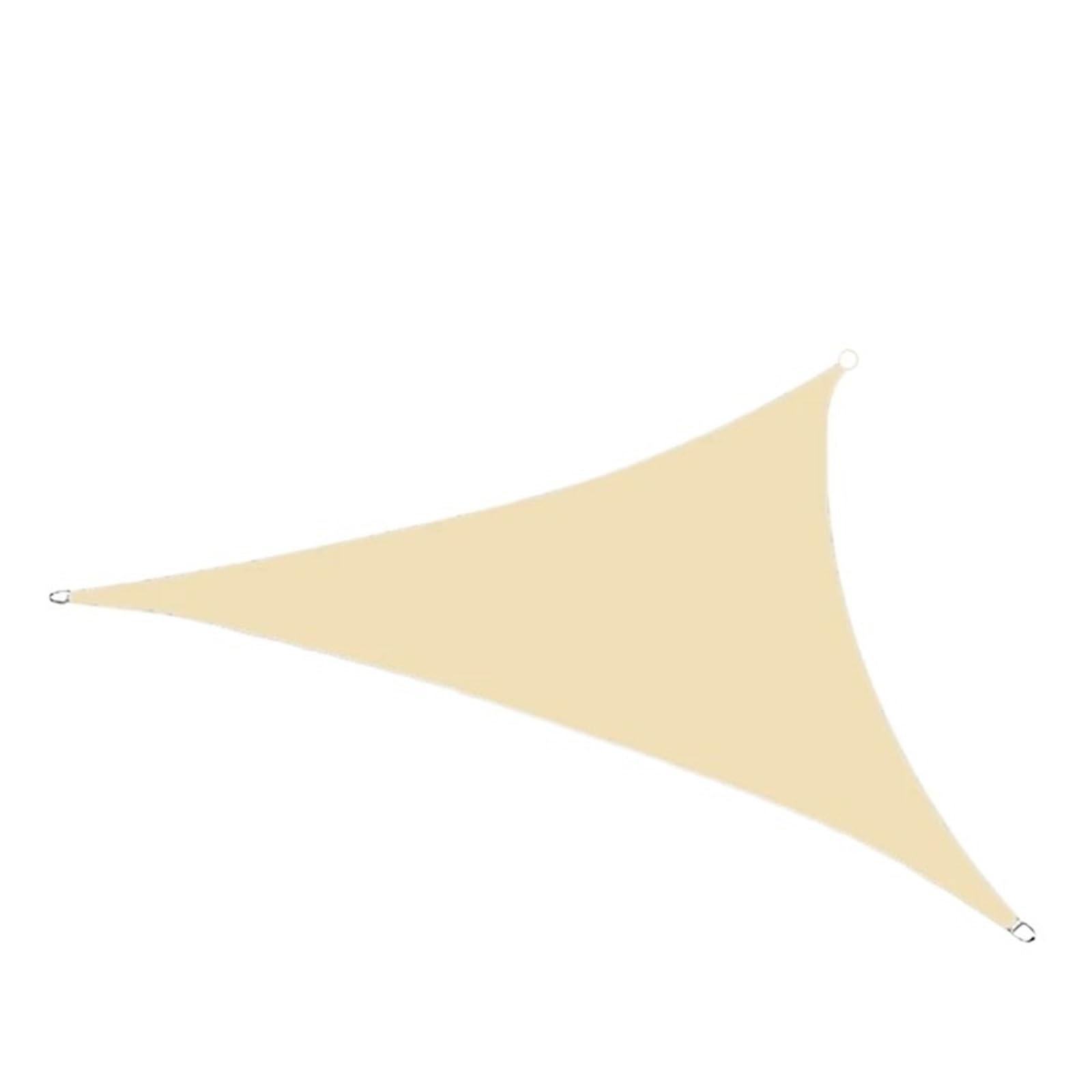 Voile d'ombrage triangulaire haut de gamme beige 4x4x4m pour cour et piscine