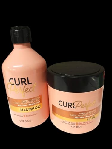 Pack Cuidado Método Curly - Champú Hidratante 400ml y Mascarilla Nutritiva 400ml para Cabello Rizado u Ondulado - Kit Definición y Control de Frizz