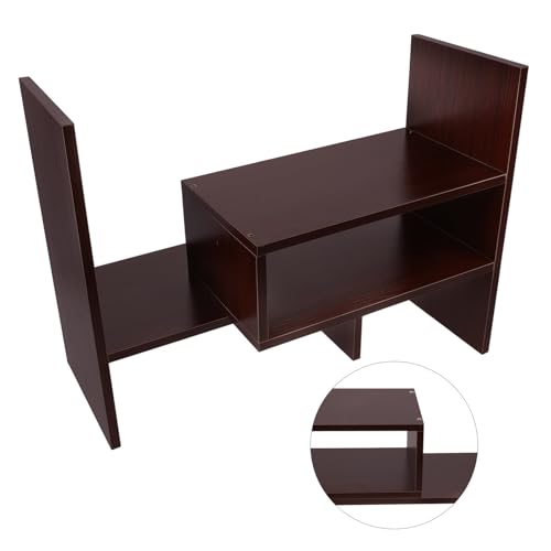 Support de stockage polyvalent bois étagère de bureau design pour magazines - 8