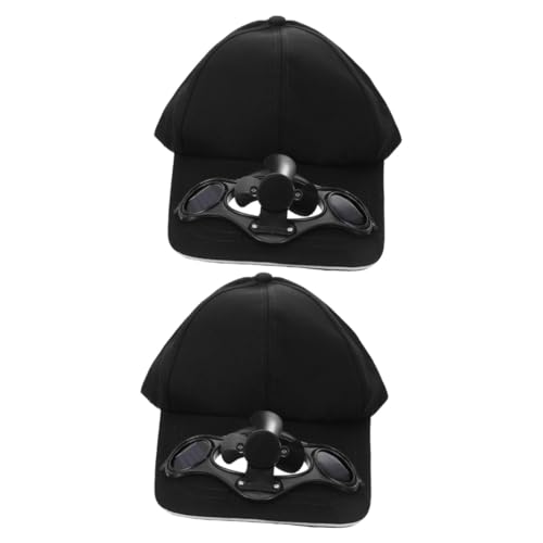Casquette de baseball avec ventilateur solaire pour hommes et femmes en lot de 2 pièces