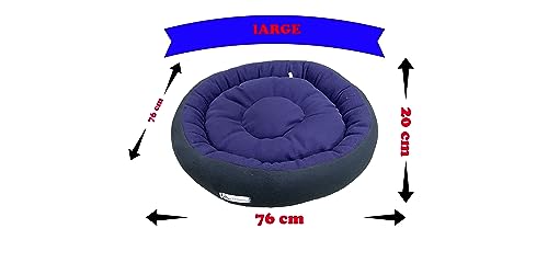 Image of Premium Large Size Dog Bed for Large Dogs and Puppies Anti Skid Bottom Washable Orthopedic Big Dog /cat Beds Blue /Black