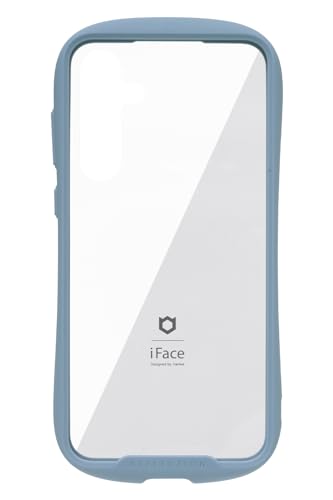 iFace Reflection Galaxy A55 5G 専用 ケース クリア 強化ガラス (ペールブルー)【 耐衝撃 スマホケース ギャラクシー a55 アイフェイス カバー 透明 ストラップホール付き 】