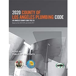 Loose Leaf 2020 Los Angeles County Plumbing Code Book