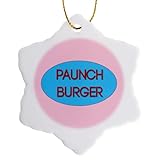 3dRose ToryAnne Collections Expressions - Paunch Burger - Ornaments (orn-202006-1)