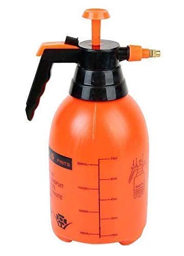 DIYASHI Garden Pump Pressure Sprayer, Lawn Sprinkler, Water Mister, Spray Bottle for Herbicides, Pesticides, Fertilizers, Plants Flowers 2 LTR (Orange,Pack of 1)