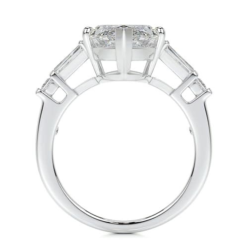 2-6 CT Marquise Cut 3 Stone Moissanite Ring Diamond Engagement Rings for Women Wedding Bridal Set Vintage Antique Anniversary Promise Gift for Her2