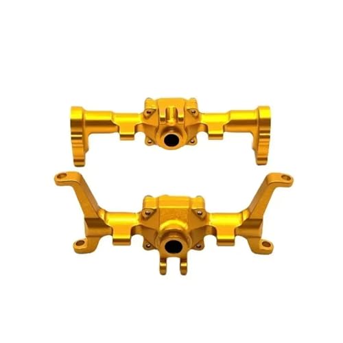 Essieux RC pour FCX24 1/24 en métal CNC pour remplacer les pièces de voiture télécommandée jaune
