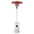 Aspect Living 67132 Matte White Finish Patio Heater with Wheels 46,000 BTU Output Electronic Ignition System Portable Outdoor Propane Heater – Matte White