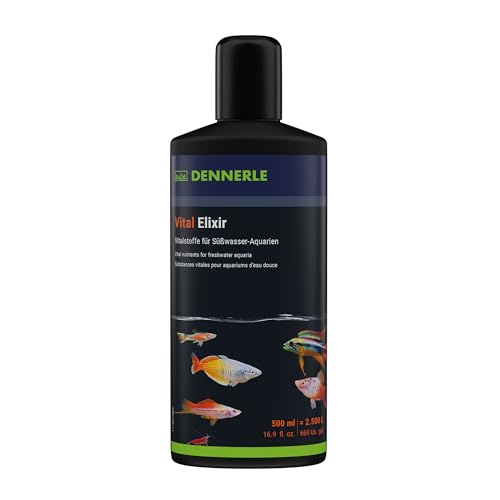 Dennerle Vital Elixir, 500 ml - Wasseraufbereiter mit wichtigen Vitaminen, Vitalstoffen und...