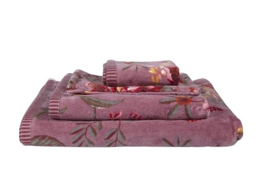 Pip Studio Duschtuch Secret Garden | Mauve - 70 x 140