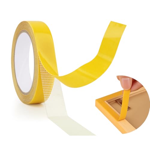 Mewtush 20mm X 20m Cinta Adhesiva Doble Cara Extrafuerte Para Alfombras, Fácil De Usar Y Sin Residuos, Ideal Para Moquetas, Suelos, Escaleras Y Tejidos, Uso Interior Y Exterior Con Gran Adherencia