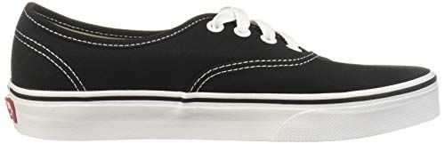 Vans Vans Womens Authentic Canvas Lace Up Sneakers Casual Plimsolls Shoe - Black - 5