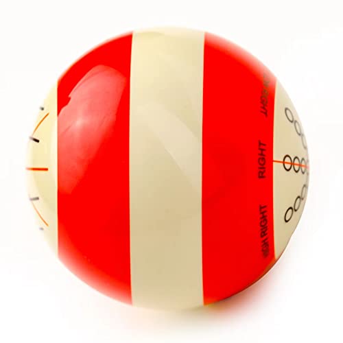 HIJ Loalowe Professional Training Billiards Cue Ball Practice Artifact of American Billiards Eight Balls with Fleece Storage Bag Pool Cue Accessories Practice Balls with Double-Sided Standard Lines - Thumbnail 6