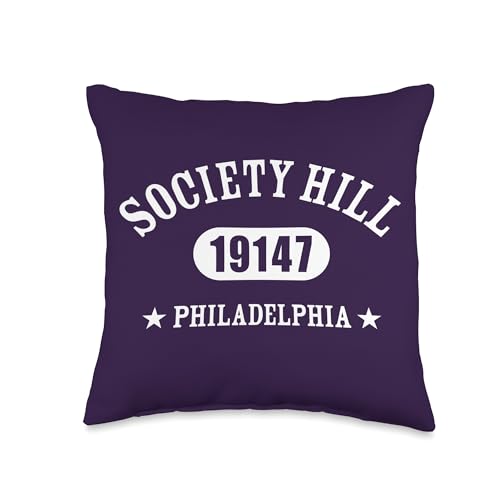 SOCIETY HILL Philadelphia PA 19147 Classic Athletic Design Throw Pillow