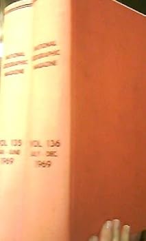 Hardcover National Geographic Magazine Vol. 135- Vol. 136 1969 Book