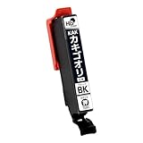 【エコスロ】エプソン用 KAK (カキゴオリ) 互換【 KAK-BK ブラック 1本 】互換インク 残量表示対応ICチップ搭載 ＜紙馴染みの良い染料インク＞ EP-717A / EP-817A 対応
