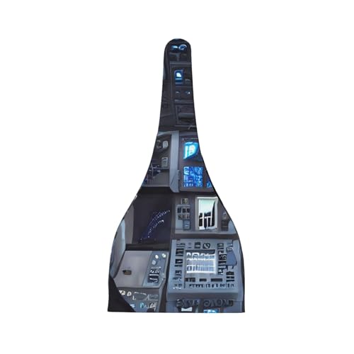 Newborn Baby Hat, Cabin of The Future Print Soft Top Knot Beanie Cap, Cute Baby Headwear for 0-6 Months Black2