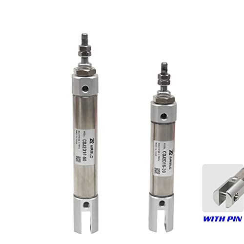 Vérin pneumatique CDJ2D double effet en acier pour mini vérins - 5