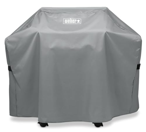 Weber Housse de protection pour barbecue / Pour barbecues à gaz Spirit et Genesis II à 2 brûleurs, tissu léger résistant aux intempéries avec sangles de fixation pour une protection extérieure durable