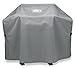 Weber Premium BBQ Cover/For Spirit and Genesis II 2-Burner Gas Barbecues, Lightweight Weather-Resistant Fabric with Fastening Straps for Durable Outdoor Protection