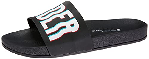 Chinelo Full 86 Slide, Rider, Meninos, Preto/Branco, 29