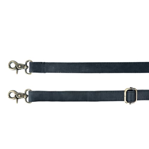 Image of Genuine Leather Purse Strap Replacement Adjustable 1 inch Wide ~ Womens Crossbody Handbag Laptop Bag Strap 28 inch-57 inch