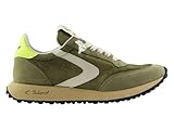 Valsport Start Run - Zapatillas artesanales de piel, fabricadas en Italia, de nailon, estilo vintage, color oliva, Verde, 41 EU