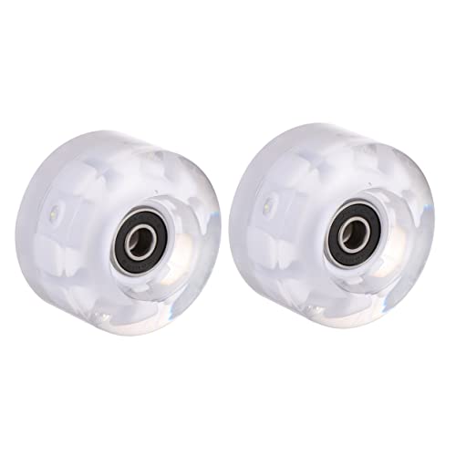 KOMBIUDA Enhance Your Skating Experience 2pcs Pu Skate Wheels Roller Skate Light up Wheels