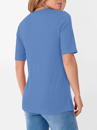 Image of ANRABESS Womens Half Sleeve Tops Crewneck Shirts Basic Fit Work Tee