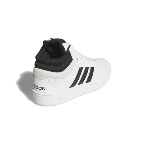 adidas Mixte Enfant Hoops Mid Classic Shoes, FTWR White/Core Black/Orbit Grey, 38 EU
