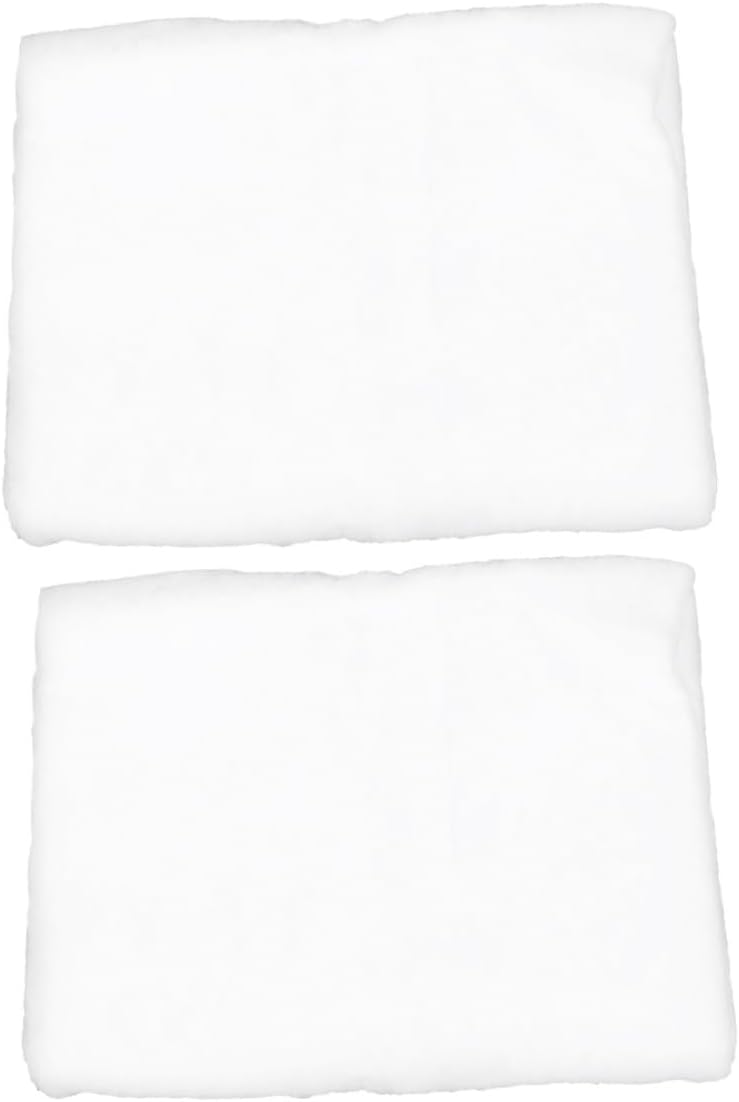 FUOYLOO 2pcs Thick Faux Snow Blanket 1.5x1m White Artificial Snow Sheet for Indoor Christmas Village Decoration Winter Holiday Scene Carpet