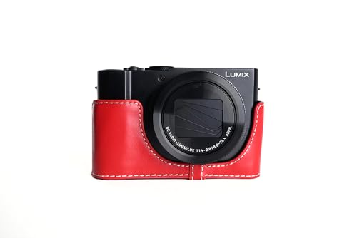 Demi-housse en cuir véritable fait main pour Panasonic LX15 LX10 LX9