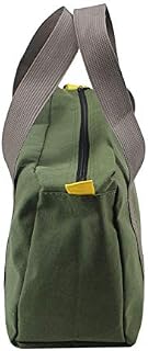 YHUS Multi-Function Canvas Tote Bag, Portable Zipper Tool Bag Pouch Canvas Organizer Storage Small Parts Hand Tool, Waterproof Heavy Duty Tool Bag, Portable Toolkit for Men and Women (size:S)
