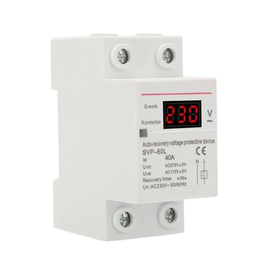 Surtension sous-tension automatique 40A rail DIN relais de tension