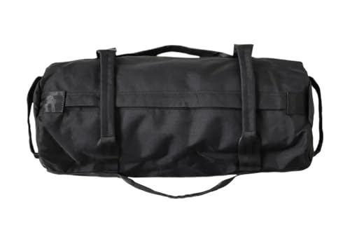 YUCHUANGYE Sandbag Sac de Sable réglable, Poids Maximum de 45 kg, équipement d'entraînement de Boxe et de Fitness Sac Lesté(Black)