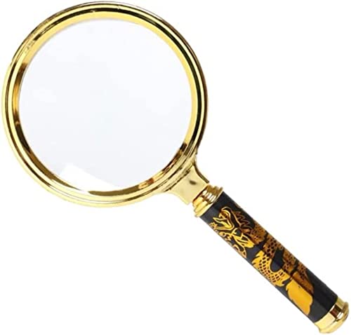 Loupe de lecture FANDIAO haute puissance x5 avec manche portable pour livres et timbres